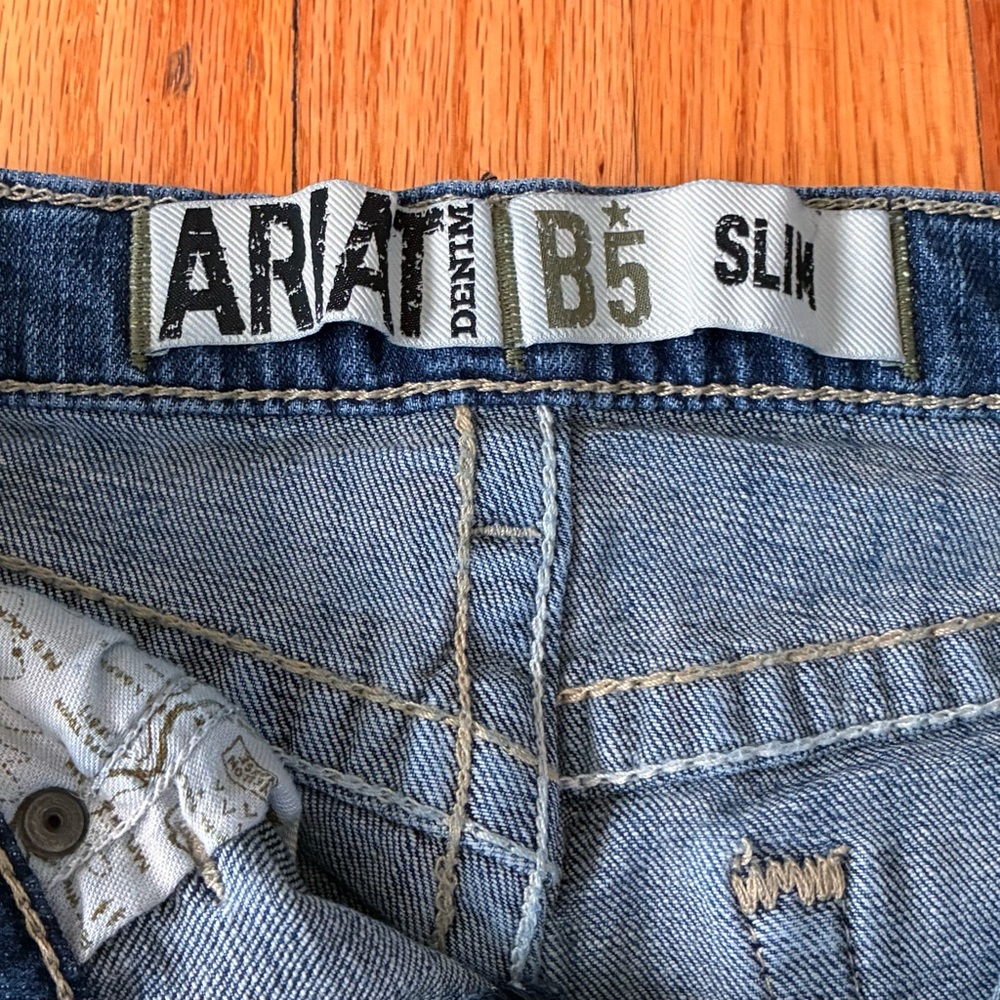 Ariat B5 Slim Fit Straight Leg Boys' Jeans - Picture 6 of 12